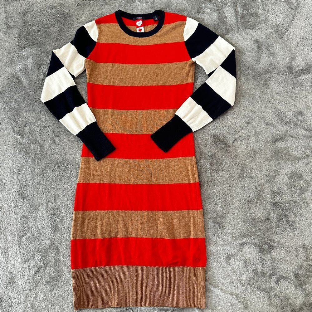 Scotch & Soda Striped Dress XS Cotton Wool Sweater Dress
